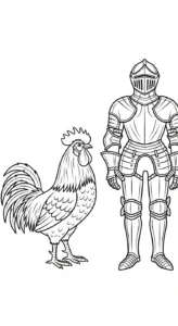 coloriage Le Coq Gaulois et dessin a imprimer
