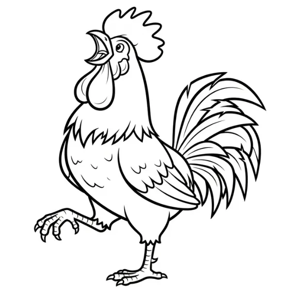 Tranh tô màu Le Coq Gaulois