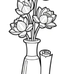 coloriage Lotus a dessiner et imprimer