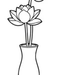 coloriage Lotus gratuit pour enfants