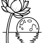 coloriage Lotus a dessiner et imprimer
