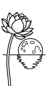 coloriage Lotus a dessiner et imprimer