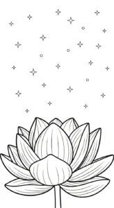 coloriage Lotus à imprimer gratuitement pdf