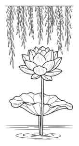 coloriage Lotus educatif pour enfant