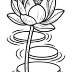 coloriage Lotus et dessin a imprimer