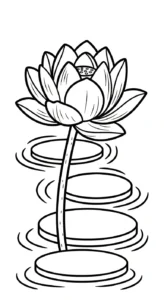 coloriage Lotus et dessin a imprimer