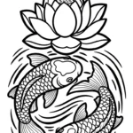 coloriage Lotus à imprimer gratuitement pdf