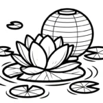 coloriage Lotus à imprimer pdf gratuit