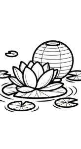 coloriage Lotus à imprimer pdf gratuit
