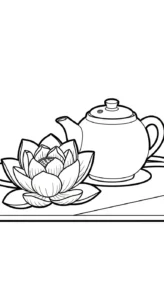 coloriage Lotus pour enfants