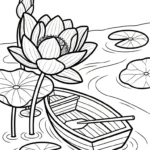 coloriage Lotus pour enfant de 8 ans