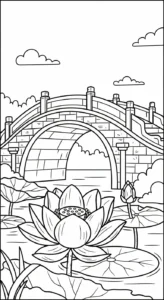 coloriage Lotus pour enfant a imprimer gratuit