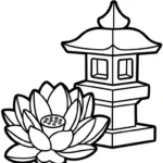 coloriage Lotus à imprimer pdf gratuit