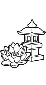 coloriage Lotus à imprimer pdf gratuit