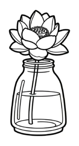 coloriage Lotus gratuit en ligne