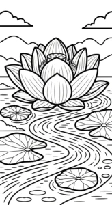 coloriage Lotus et dessin a imprimer
