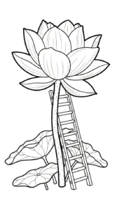 coloriage Lotus gratuit en ligne