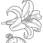 coloriage Lys pour enfants a imprimer