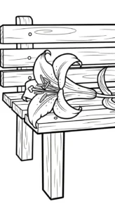 coloriage Lys gratuit pour enfants