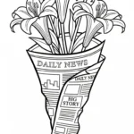 coloriage Lys à imprimer pour enfant de 7 ans