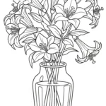 coloriage Lys a imprimer gratuit