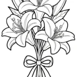 coloriage Lys pour enfant de 5 ans