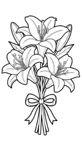 coloriage Lys pour enfant de 5 ans
