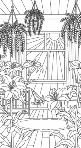 coloriage Lys pour enfant à imprimer