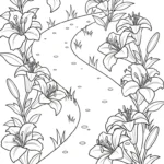 coloriage Lys pour enfant de à imprimer