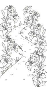 coloriage Lys pour enfant de à imprimer