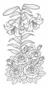 coloriage Lys et apprentissage