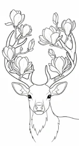 coloriage Magnolia pour enfant de 10 ans