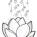 coloriage Magnolia à imprimer pour enfant de 7 ans