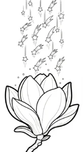 coloriage Magnolia à imprimer pour enfant de 7 ans
