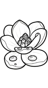 coloriage Magnolia pour enfant a imprimer gratuit