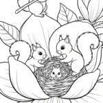 coloriage Magnolia pour primaire
