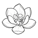 coloriage Magnolia a dessiner et imprimer