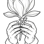 coloriage Magnolia à imprimer pour enfant de 12 ans