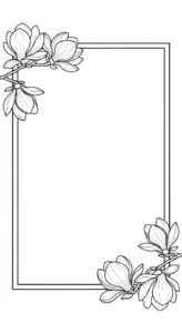 coloriage Magnolia pour enfant de 7 ans