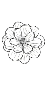 coloriage Magnolia a dessiner en ligne