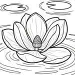 coloriage Magnolia à imprimer pour enfant de 3 ans