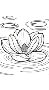 coloriage Magnolia à imprimer pour enfant de 3 ans