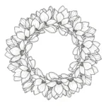 coloriage Magnolia pour enfant de 5 ans