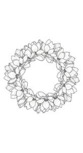 coloriage Magnolia pour enfant de 5 ans