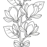 coloriage Magnolia pour enfant de 10 ans