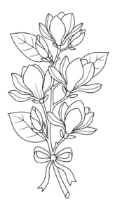 coloriage Magnolia pour enfant de 10 ans