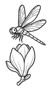 coloriage Magnolia à imprimer pdf