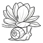 coloriage Magnolia pour enfant de 2 ans