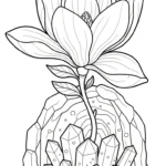 coloriage Magnolia pour enfant