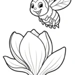 coloriage Magnolia à imprimer pour enfant de 7 ans
